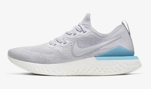 Nike Epic React Flyknit 2 Vast Grey Blue Lagoon Sail BQ8928-006