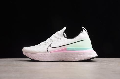 WMNS Nike Epic React Infinity Run Flyknit White Pink Rose Running Shoes CD4372-106