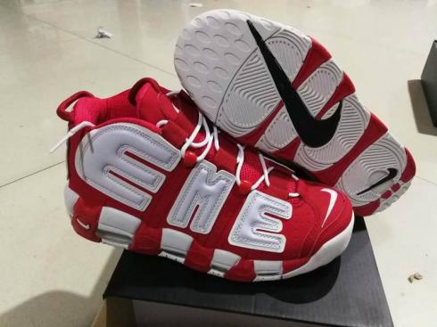 Nike Air More Uptempo Pippen Red White Men Shoes