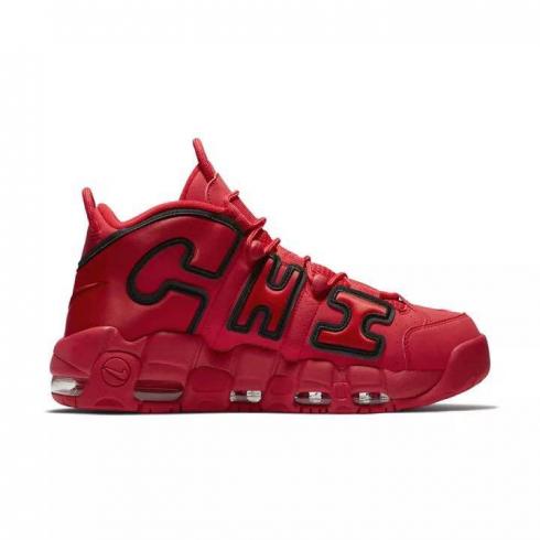 Nike Air More Uptempo Basketball Men Shoes Red Black
