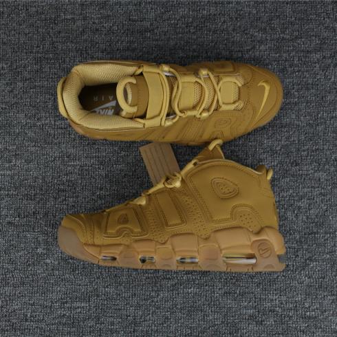 Nike Air More Uptempo Basketball Unisex Shoes All Brown