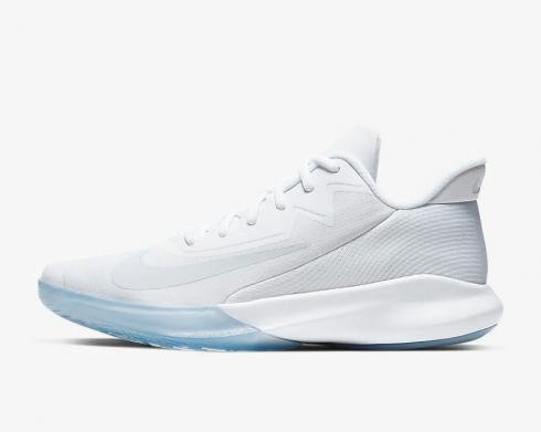 Nike Precision 4 White Ice Clear Pure Platinum Basketball Shoes CK1069-100