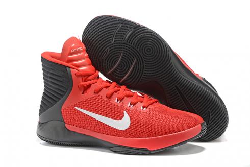 Nike Prime Hype DF 2016 EP Red Black White Mens Basketball Shoes 844788