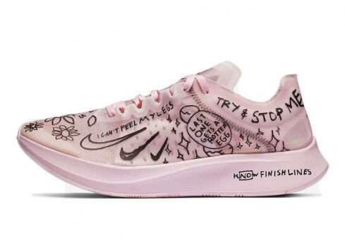 Nathan Bell x Nike Zoom Fly SP White Pink Foam Black AT5242-100