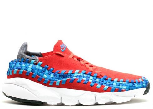 Nike Air Footscape Woven Motion Chkkng Blue Red Plrzd Gum Photo 417725-601