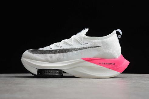 Nike Air Zoom Alphafly Next White Black Pink Running Shoes CI9925-600