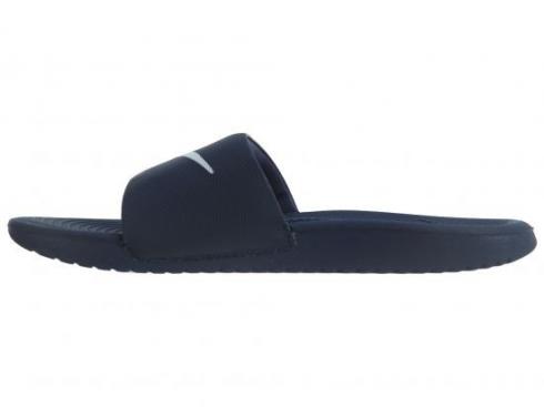 Nike Kawa Slide Midnight Navy Blue White Mens Casual Shoes 832646-400