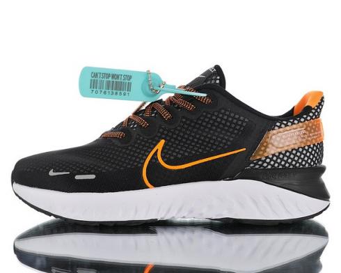 Nike Legend React 3 Run Fearless Black White Orange Shoes 517762-801