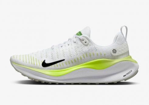 Nike ReactX Infinity Run Flyknit 4 White Light Lemon Twist Volt Black DR2670-101