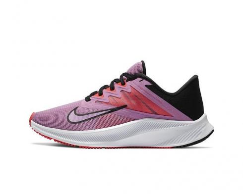 Nike Wmns Quest 3 Beyond Pink Crimson Black Running Shoes CD0232-600