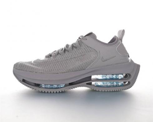 Nike Wmns Zoom Double Stacked Grey Ice Blue Running Shoes AQ6903-300