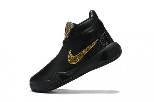 Nike Zoom Heritage N7 Black Gold Basketball Shoes CI1683-007