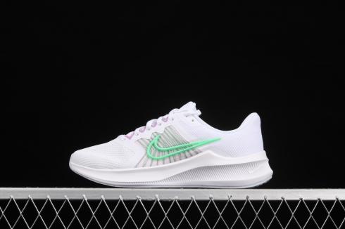 Wmns Nike Downshifter 11 White Green Purple Shoes CW3413-101