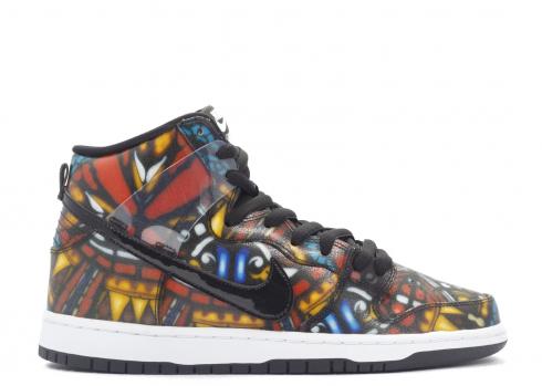 Dunk High Premium SB Stained Glass Gym Black White Red 313171-606