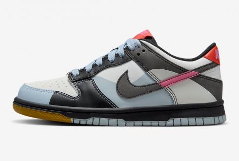 Nike SB Dunk Low GS Dance Multi-Color Light Armory Blue Black Playful Pink FJ2686-100