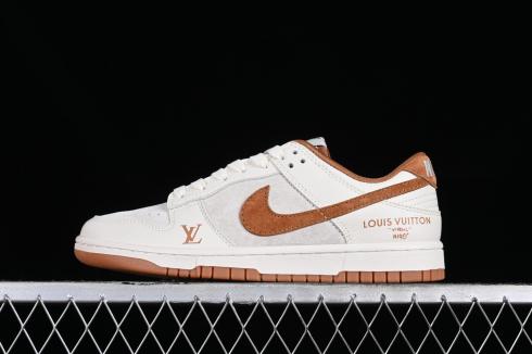 Nike SB Dunk Low LV Chocolate White Suede FC1688-133