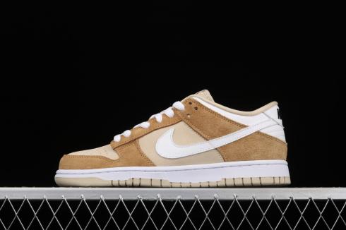 Nike SB Dunk Low PRM White Medium Curry Brown DH7913-002