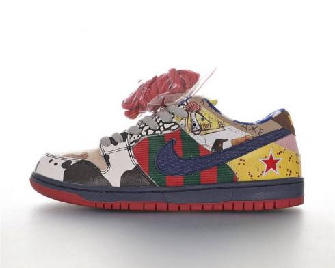 Nike SB Dunk Low Pro IW What The Dunk Multi Color 318403-175