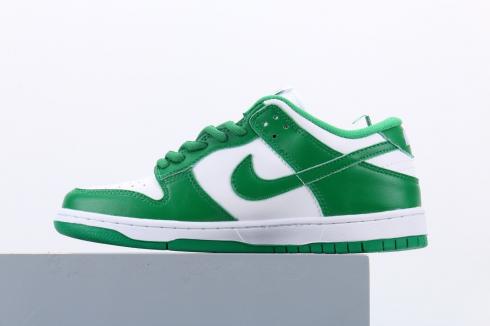 Nike SB Dunk Low White Pine Green Running Shoes CU1727-102