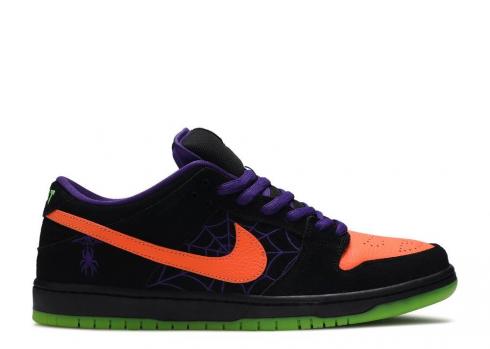 Nike Sb Dunk Low Pro Night Of Mischief Court Purple Volt Black Orange Total BQ6817-006