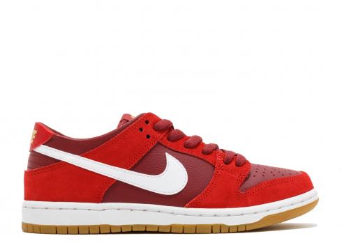 Nike Sb Zoom Dunk Low Pro Track White Cedar Red 854866-616