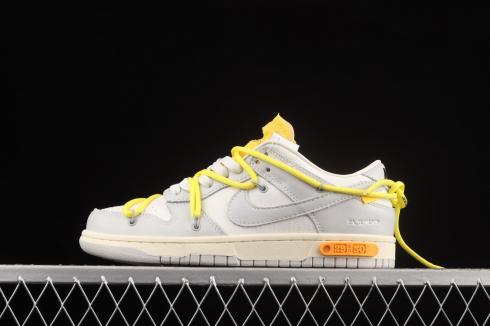 Off-White x Nike SB Dunk Low Lot 29 of 50 Neutral Grey Opti Yellow DM1602-103