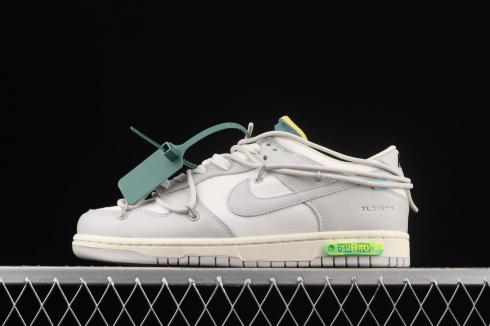 Off-White x Nike SB Dunk Low Lot 42 of 50 Neutral Grey Light Bone DM1602-117