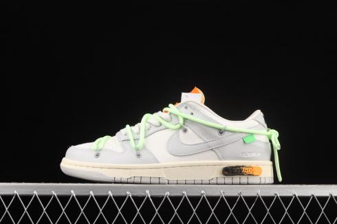 Off-White x Nike SB Dunk Low Lot 43 of 50 Neutral Grey Barely Volt DM1602-128