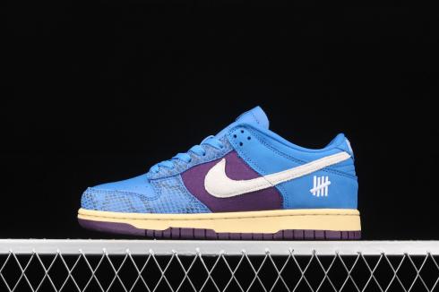 Undefeated x Nike SB Dunk Low SP Dunk vs AF1 Blue Purple DH6508-400