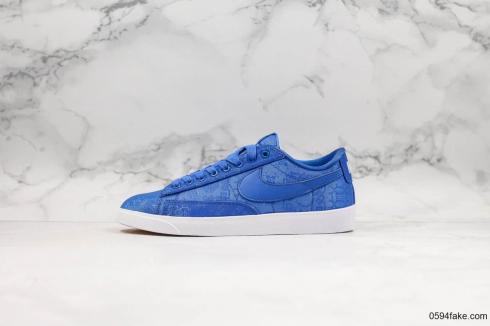 Nike SB Blazer Low White Blue Casual Sneakers AV9374-281
