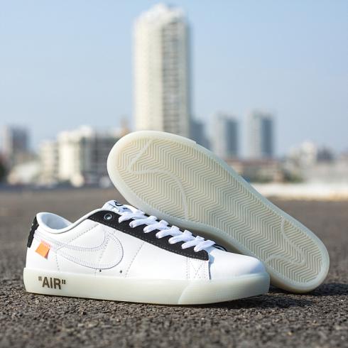 OFF WHITE X Nike Blazer Low SB Shoes White Black