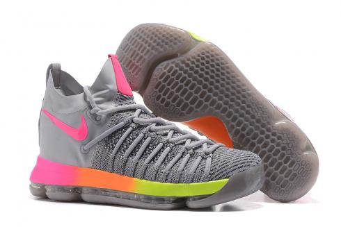 Nike Zoom KD IX 9 EP gray rainbow Men Basketball shoes