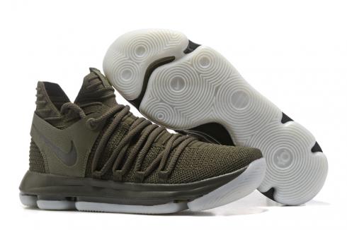Nike Zoom KD X 10 Men Basketball Shoes Camo Green All