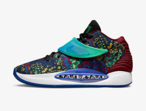 Nike Zoom KD 14 NRG EP Ky-D Sapphire Deep Royal Blue Lime Glow DC9381-500