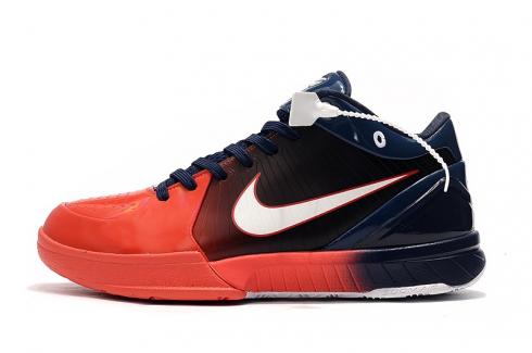 Undefeated x Nike Zoom Kobe IV 4 USA Navy Blue Red Bryant Basketball Shoes 344335-406