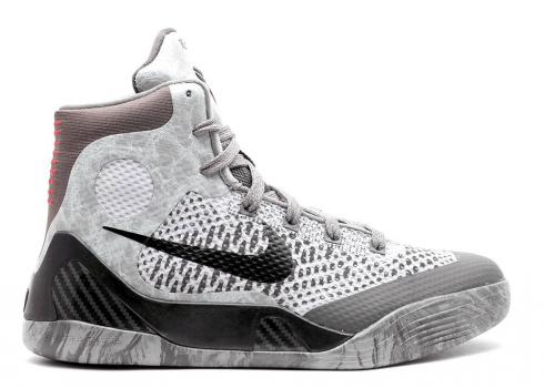 Nike Kobe 9 Elite Gs Detail Dark Base Black Gre Grey 636602-004