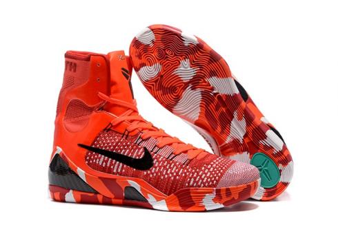 Nike Kobe 9 IX Elite Christmas Edition Knit Stockings Flynit Men Basketball Shoes 630847-600