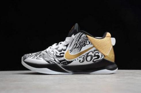 Nike Zoom Kobe V Proyro Black Month White Gold CT8044-100