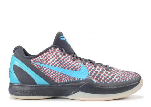 Zoom Kobe 6 All star 3d Hollywood Blue Red Grey Dark Chlrn Drng 448693-001