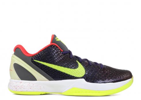 Zoom Kobe 6 Supreme Chaos Dark Volt White Grey Ink 446442-500