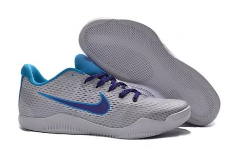 Nike Kobe XI EP 11 Bryant Draft Day 6.26.96 Hornets Men Basketball Shoes White Purple Blue 836184 154