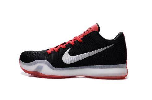 Nike Kobe X 10 Elite Low Flyknit Black Red White Men Basketball Shoes 802817