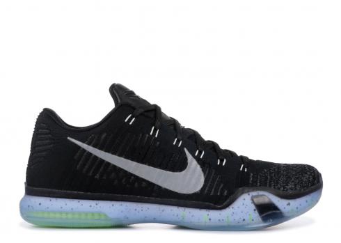 Kobe 10 Elite Low Premium Htm Grey Dark Black Silver Metallic 805937-001