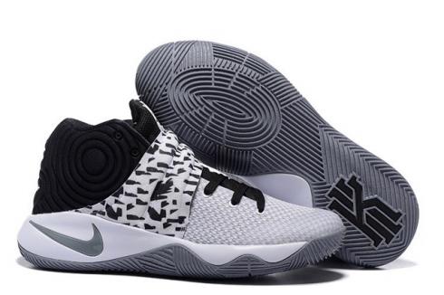 Nike Kyrie 2 II EP White Wolf Grey Black Men basketball Shoes 819583 101