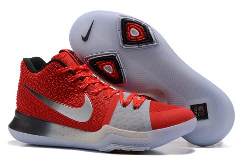Nike Zoom Kyrie III 3 Men Basketball Shoes Chinese Red Silver Black