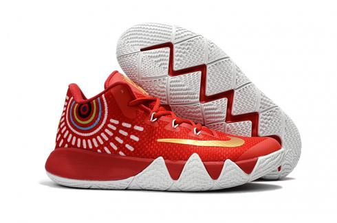 Nike Kyrie 4 Men Basketball Shoes Chinese Red White