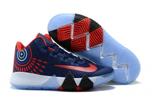 Nike Zoom Kyrie 4 Men Basketball Shoes Royal Blue Red New
