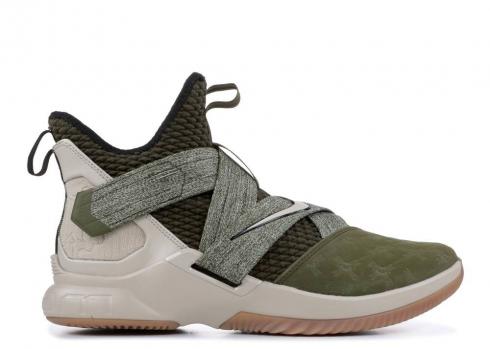 Nike Lebron Soldier 12 Land And Sea Olive Canvas String AO2609-300