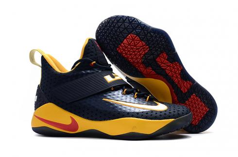 Nike Zoom Lebron Soldier 11 XI deep blue yellow Men Basketball Shoes
