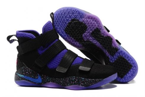 Nike Zoom Lebron Soldier XI 11 EP Black Purple Colorful 897647-018